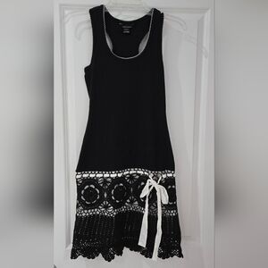 Victoria's Secret/ Moda International Black & White Racerback Dress/ Coverup
